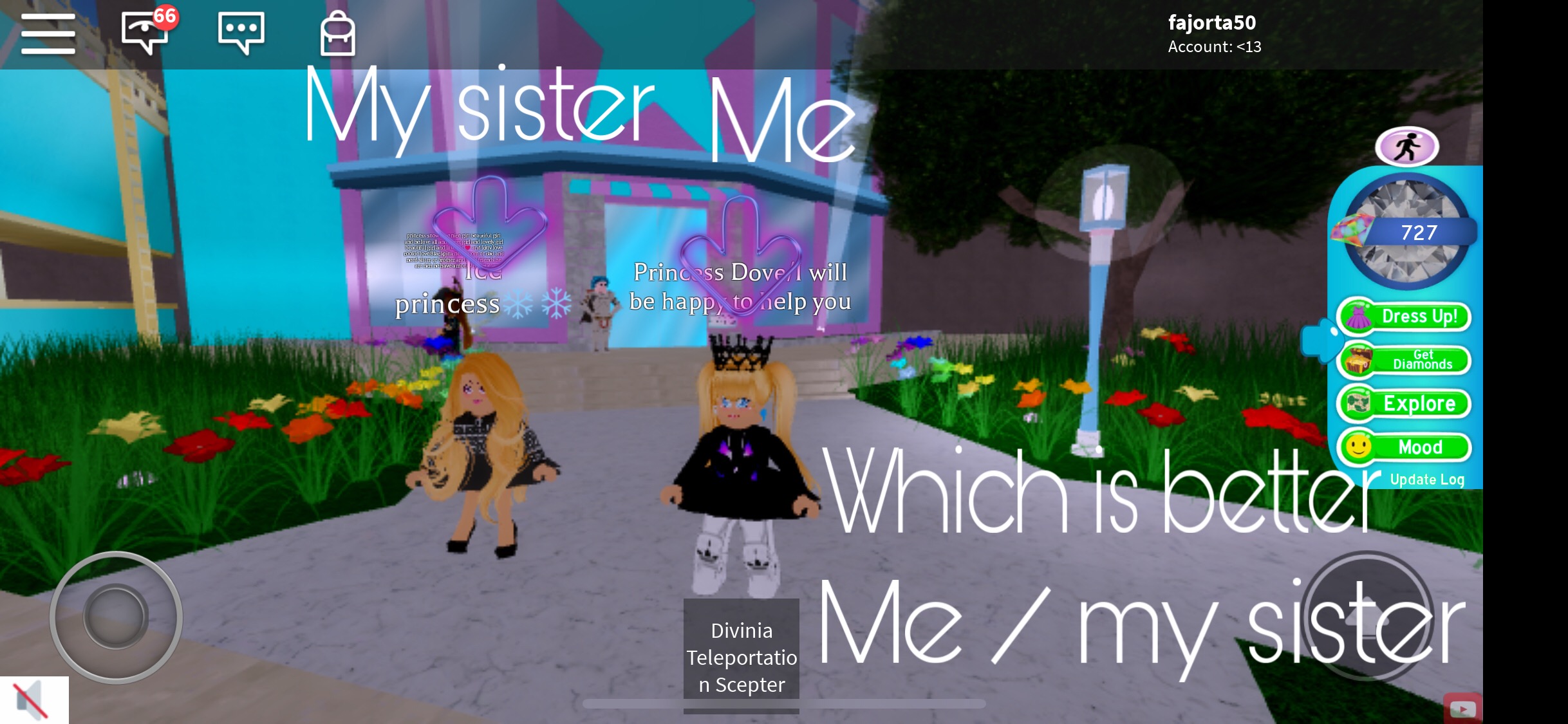 Roblox Me And My Sister Did The Challenge Of I Pick For