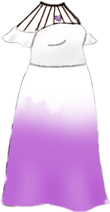 Gacha Clothes Dress White Purple Sticker By Plex L