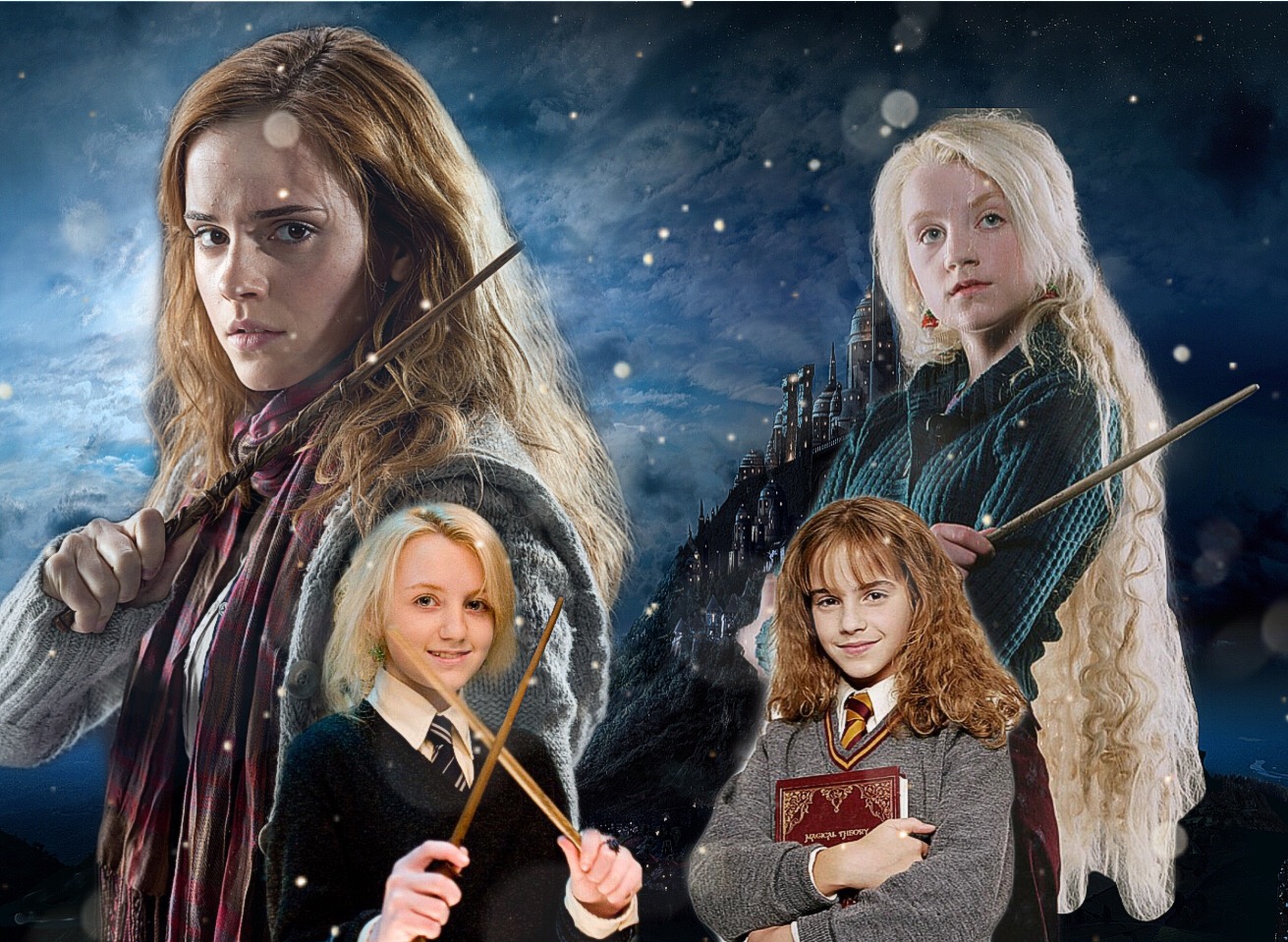 Hermionegranger Lunalovegood Girlpower Ronweasley Harry