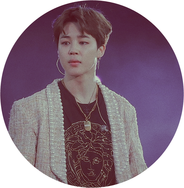 jimin circle red purple bts sticker by @cakedesings