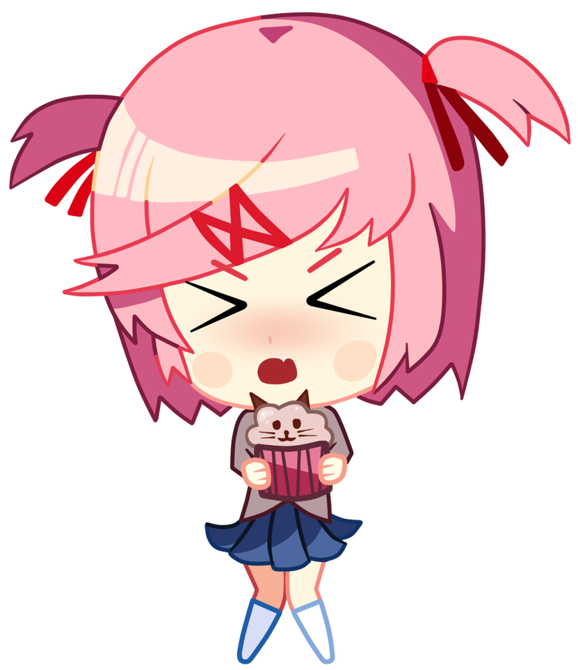 ddlc natsukiddlc natsuki mini sticker by @uhidkwhattosay