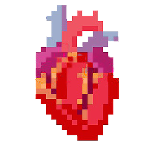 aesthetic pixel pixelart heart anatomy cute menhera cre...