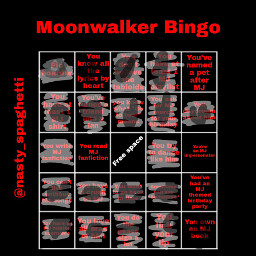 freetoedit word text bingo moonwalker mj