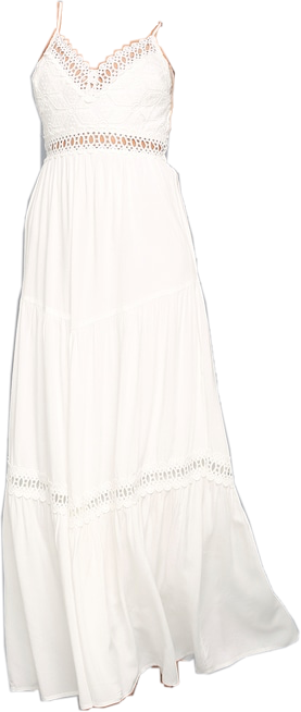 polyvore white dress