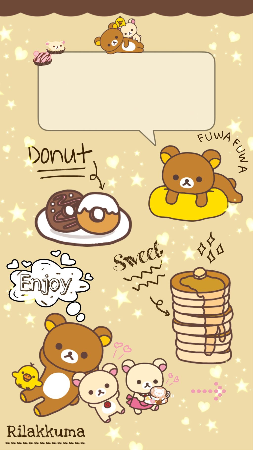 Brown Bear Cartoon Wallpaper Iphone