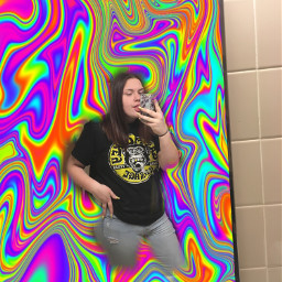 psychedelic colorful mirrorselfies interesting freetoedit