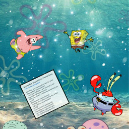 freetoedit spongebob patrick squidward mrcrabs