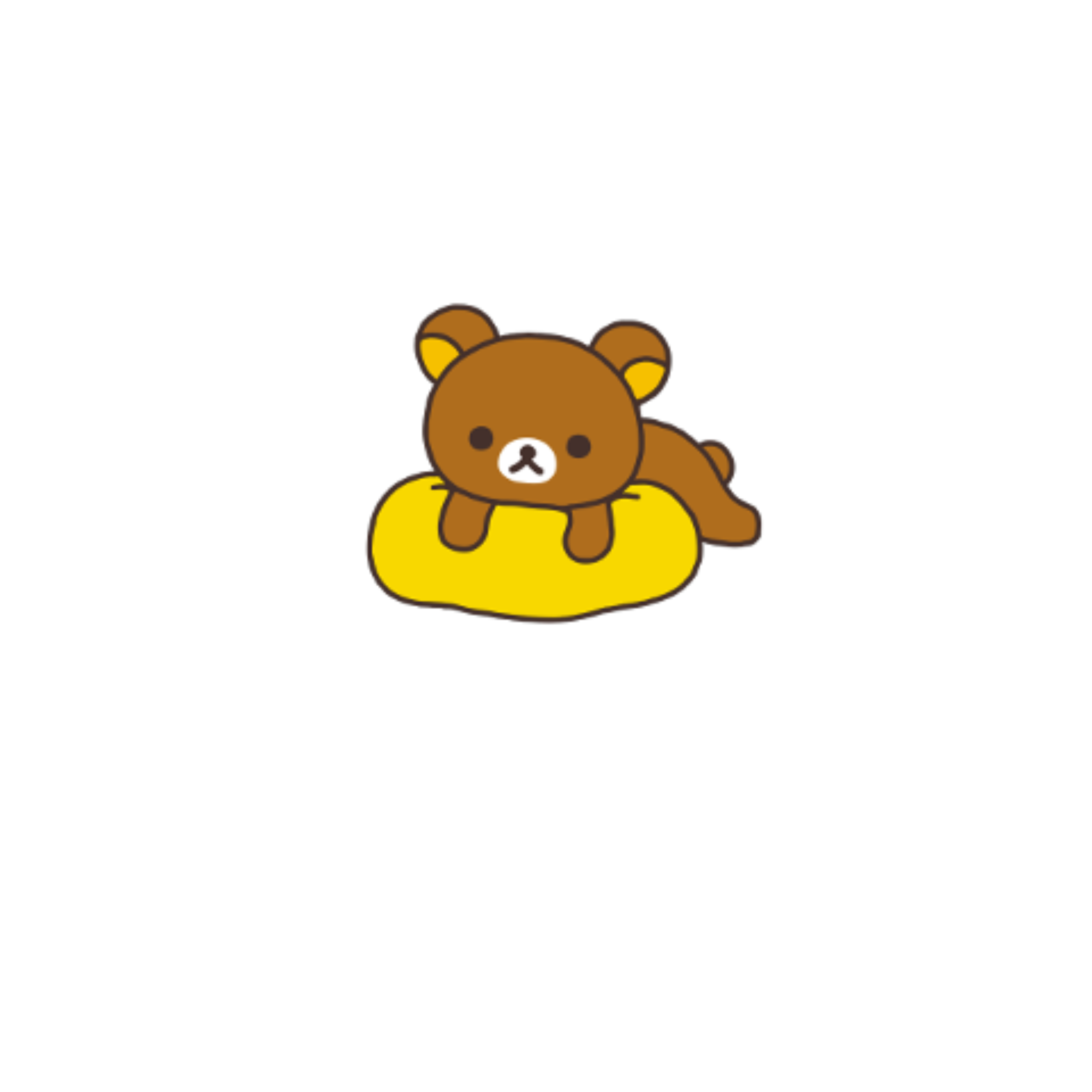 rilakkuma relax lazy kawaii freetoedit sticker by @mwlkybun