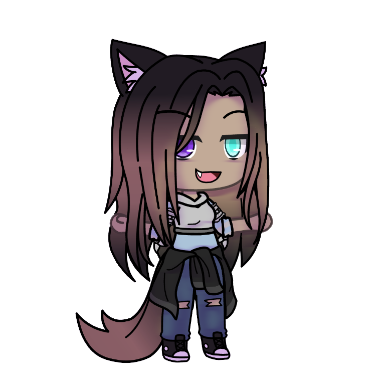 Gacha Bored Girl Tomboy Sticker By Shadowthelonewolf