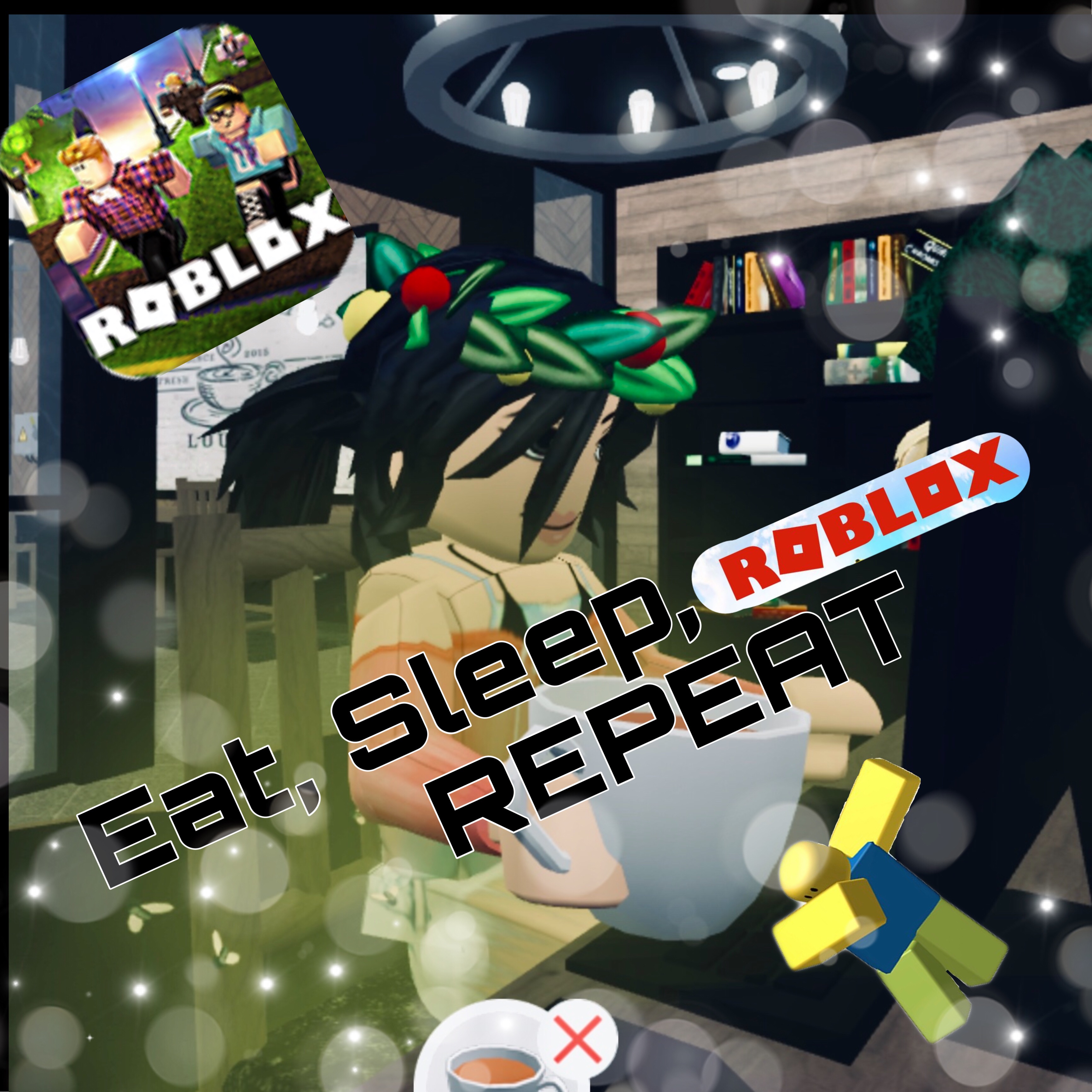 Gaming Roblox Funny Repeat Awesome Image By Dinaara1 - eat sleep game repeat roblox