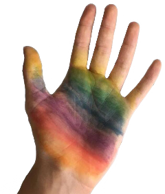 aesthetic hand rainbow lgbt lgbtq freetoedit