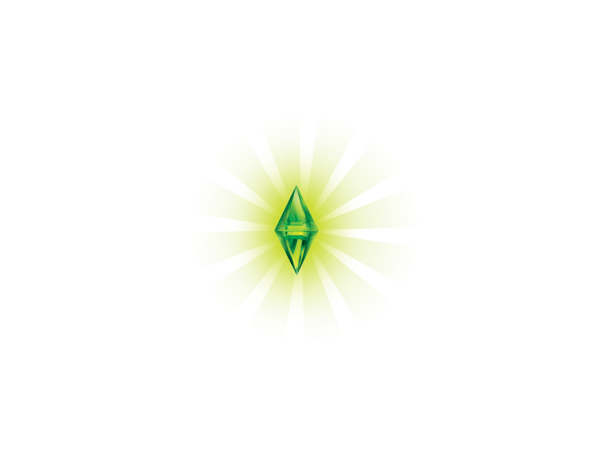 Sims Green Plumbob Diamond Bright Sticker By Simjangjimin