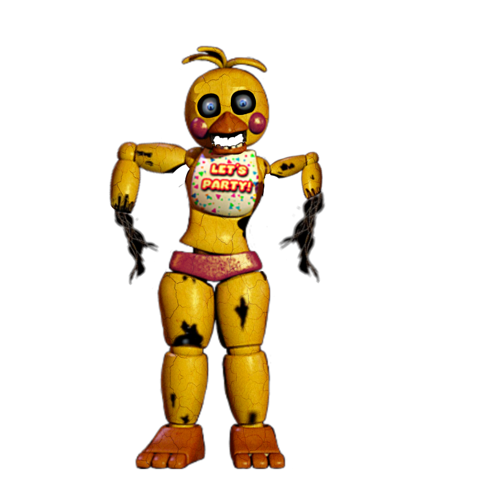 This visual is about fnaf2 freetoedit #fnaf2 Withered Toy Chica.