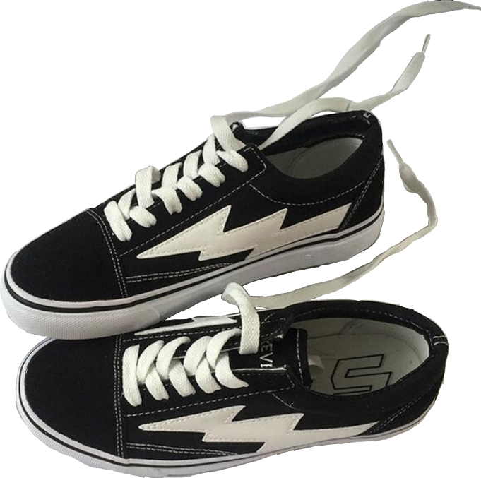 shoes that look like vans with lightning bolt