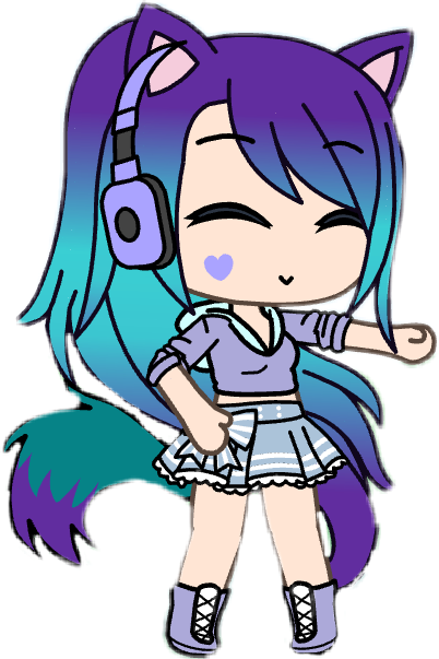 gacha sticker pointing oc sticker by @aquahayden19