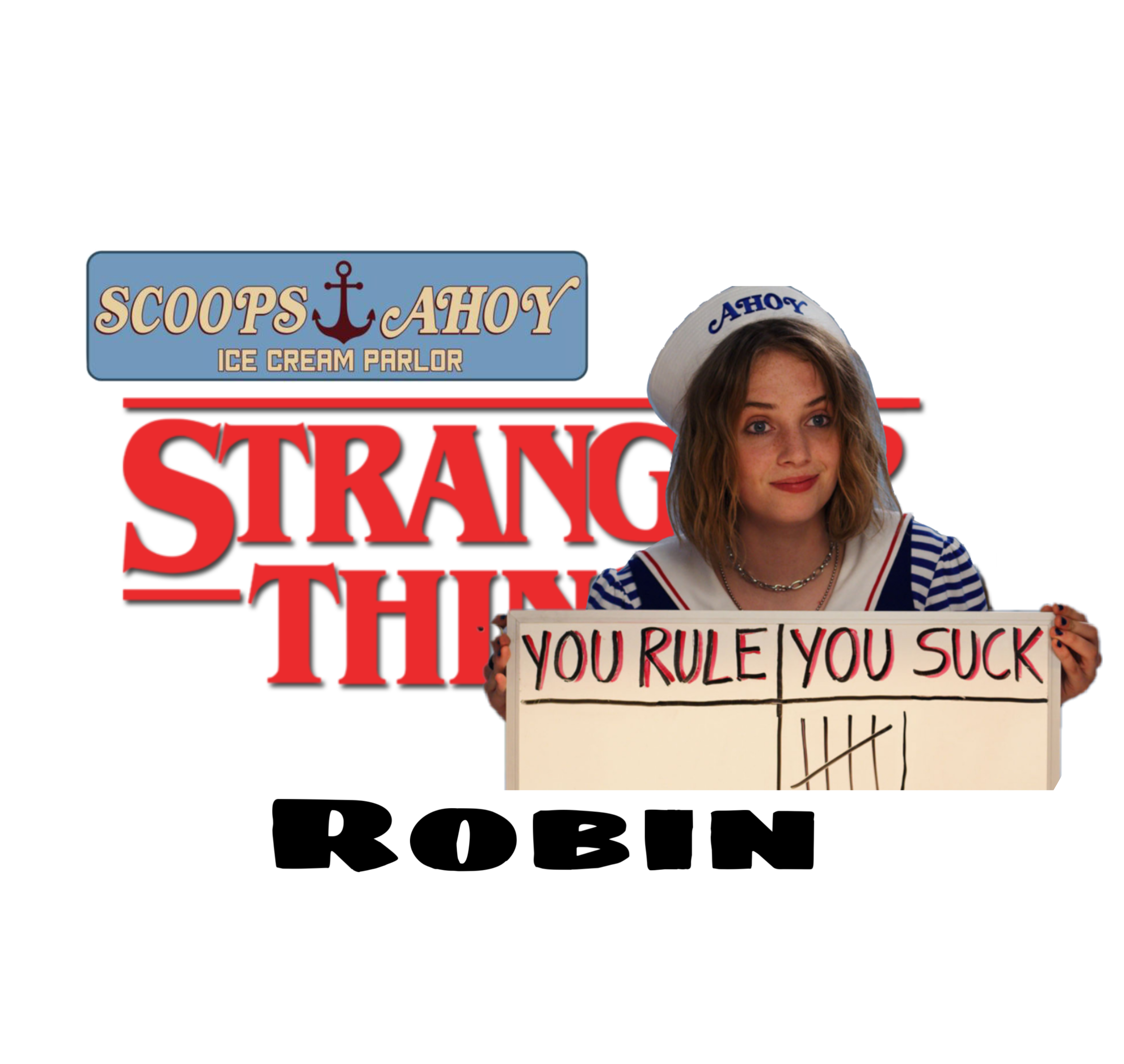 Sticker By Roblox Strangerthings Edit - robin stranger things roblox