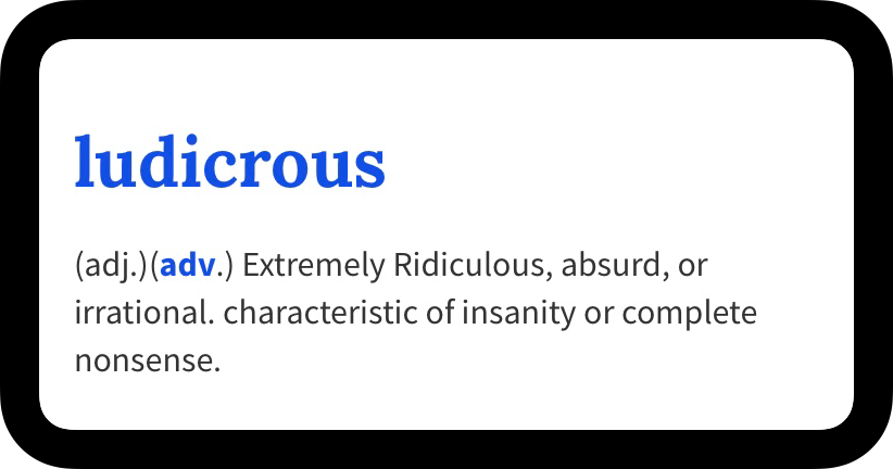 definition-luda-ludacris-ludicrous-sticker-by-phoninhome6