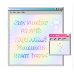 colorful question post pastel requestsopen freetoedit