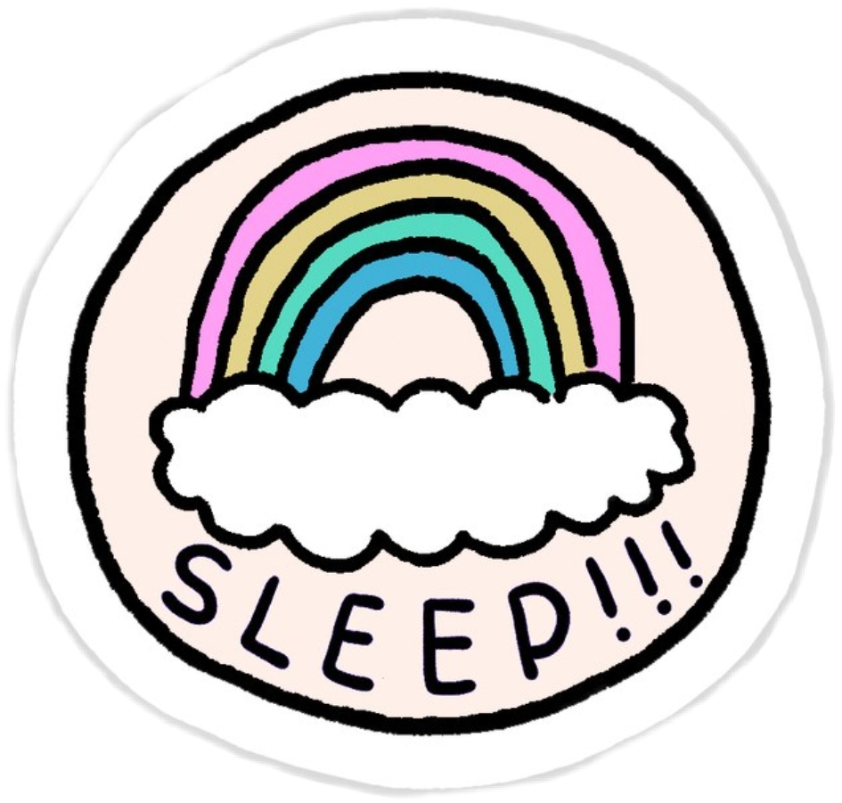 sleep rainbow cute vsco sticker