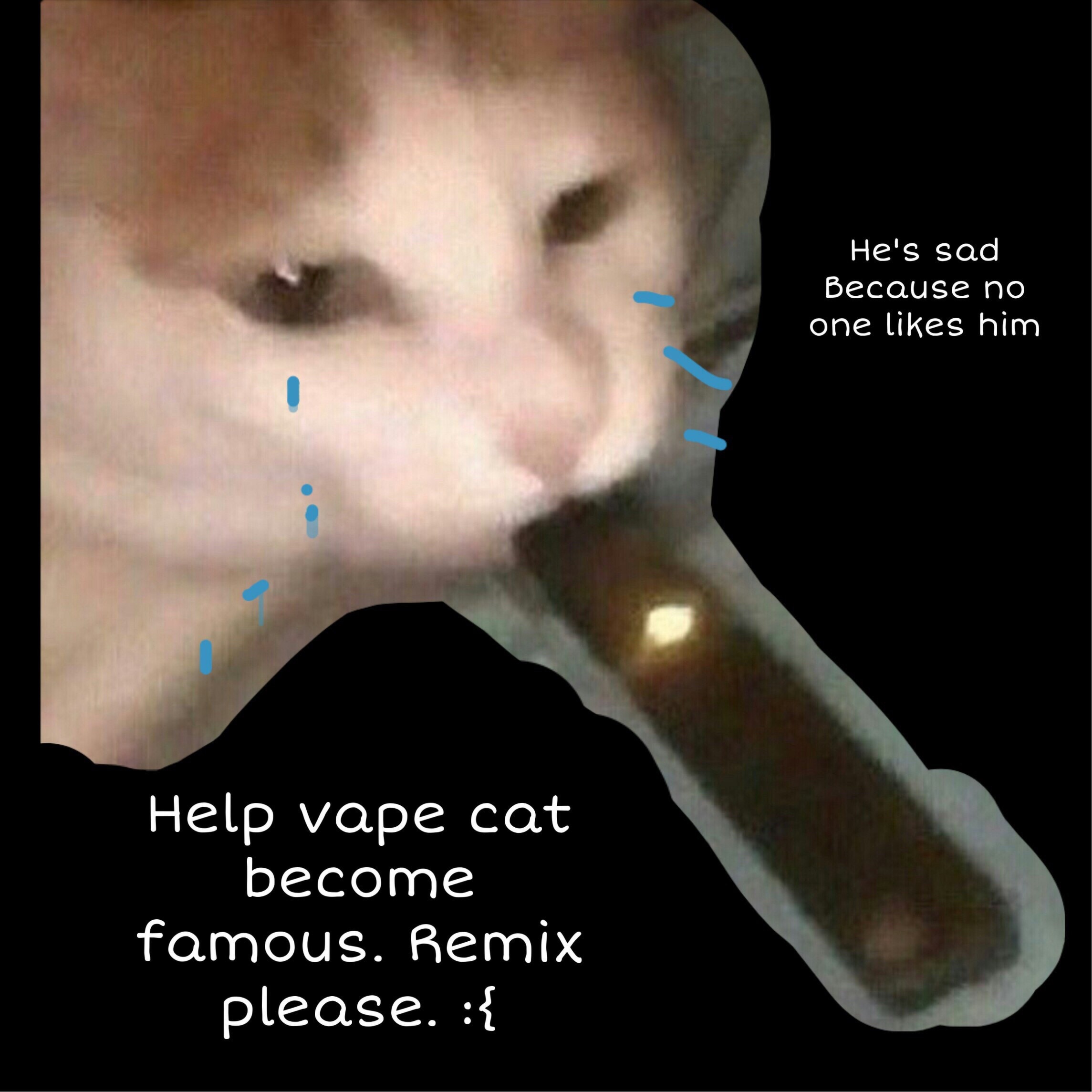 Freetoedit Vape Cat Is Adorable Image By Xbroken Fantasiesx