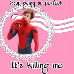 tomholland spidey spiderman pink perfect freetoedit