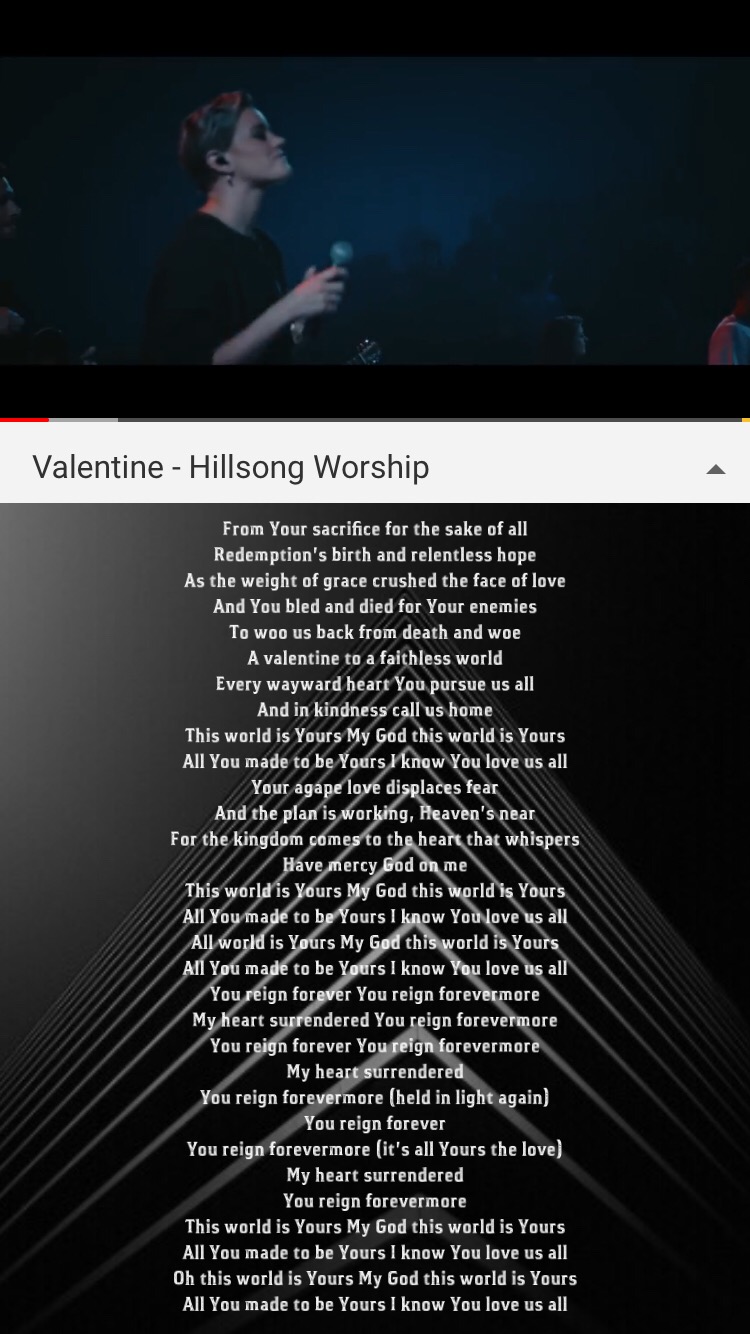 Valentine Thisworldisyourslord Music Song Hillsong Love