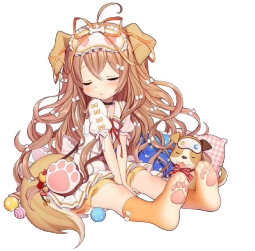 Anime Puppy Animegirl Kawaii Sticker By Kennie