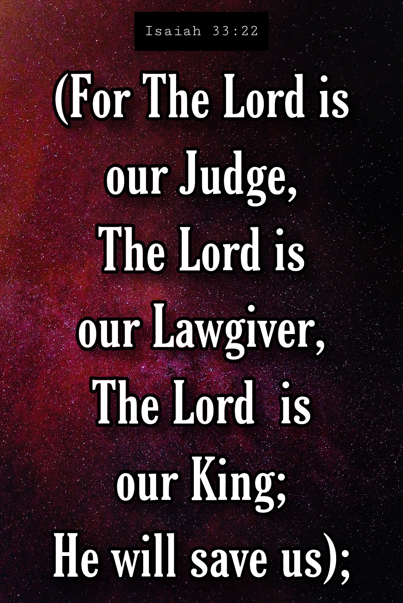 #hallelujah #biblequote #scripture (For the Lord is our Judge, The Lord ...