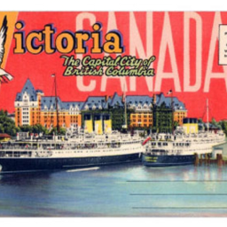 canada victoria postcard postcards travel
