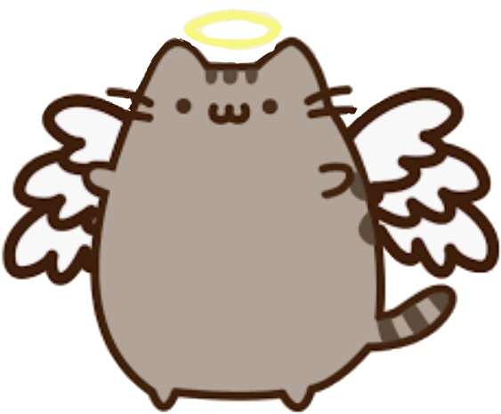 pusheen with wings