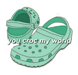 stickers croc green happy freetoedit