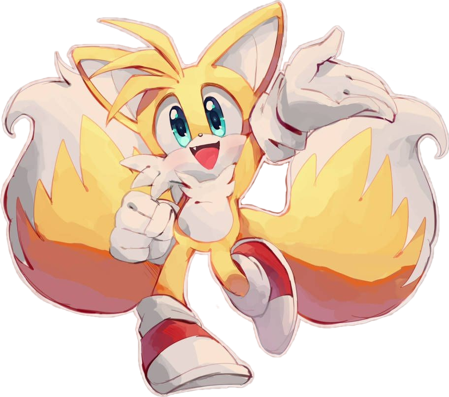 Tails Tailsthefox Sonic Sega Sticker By Bendy10sp