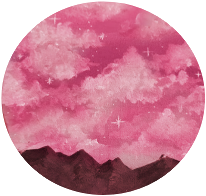 pink paint aesthetic rosa circle sticker by @that_pink