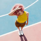 Top down photography pose