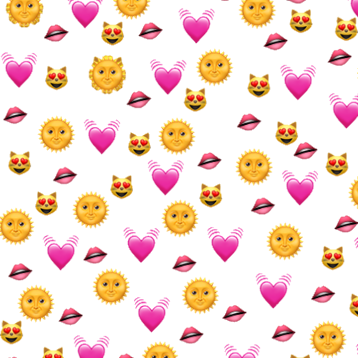 Sun heart Cat lip Red yellow png 2019 background...