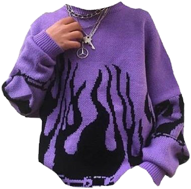 purple sweater aesthetic