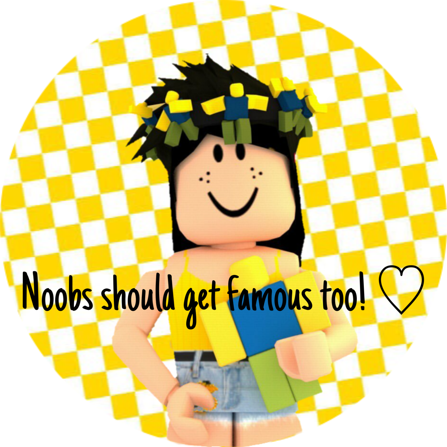 Robloxnoob Sticker By Noobs Should Get Famous Too - pixilart the roblox noob gif dso quotcutequot and