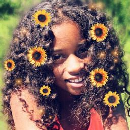 freetoedit sunflowers beautifulgirl niece