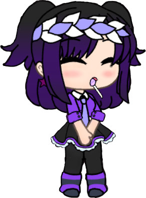 Gachalife Oc Character Purple Sticker By Katlyn 33