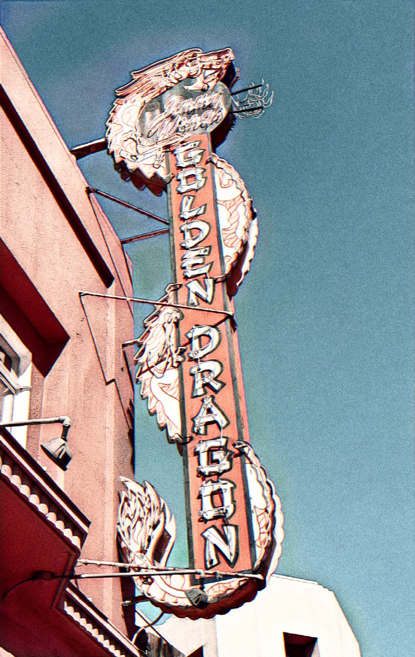 Neon Neonsign Goldendragon Sign Image By Photo Bob La