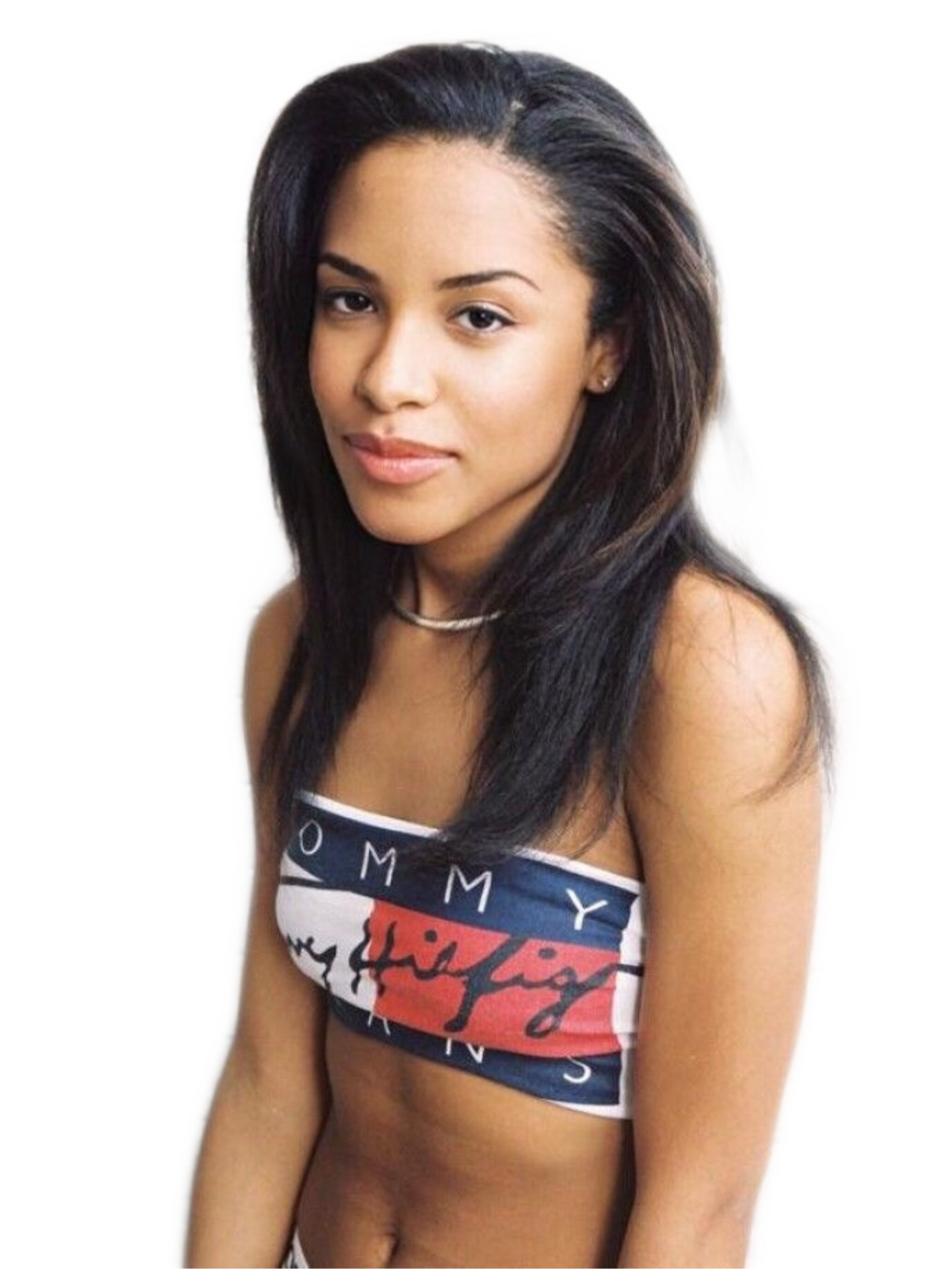 tommy hilfiger crop top aaliyah