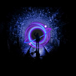 freetoedit tunnel purple space srcgalaxyaway