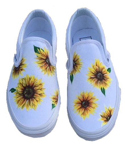 sunflower painted vans