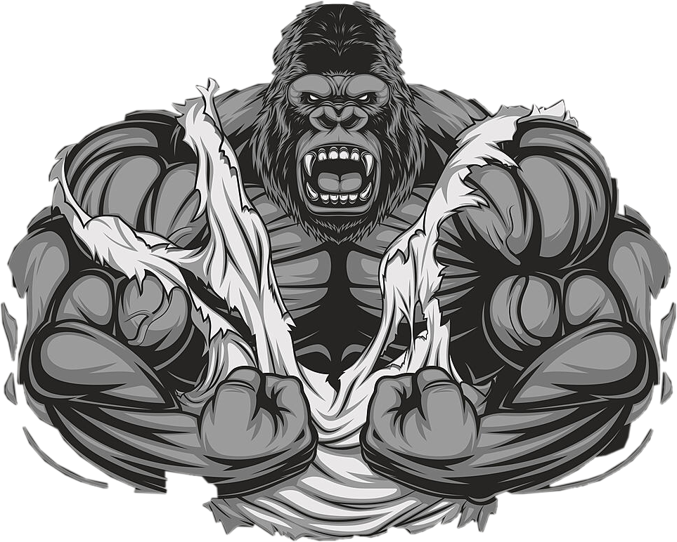 Медведь качок рисунок