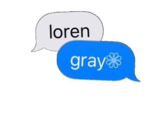 loren gray sms text message freetoedit