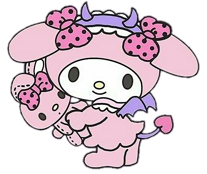 mymelody halloween evil freetoedit sticker by @love_sanrio