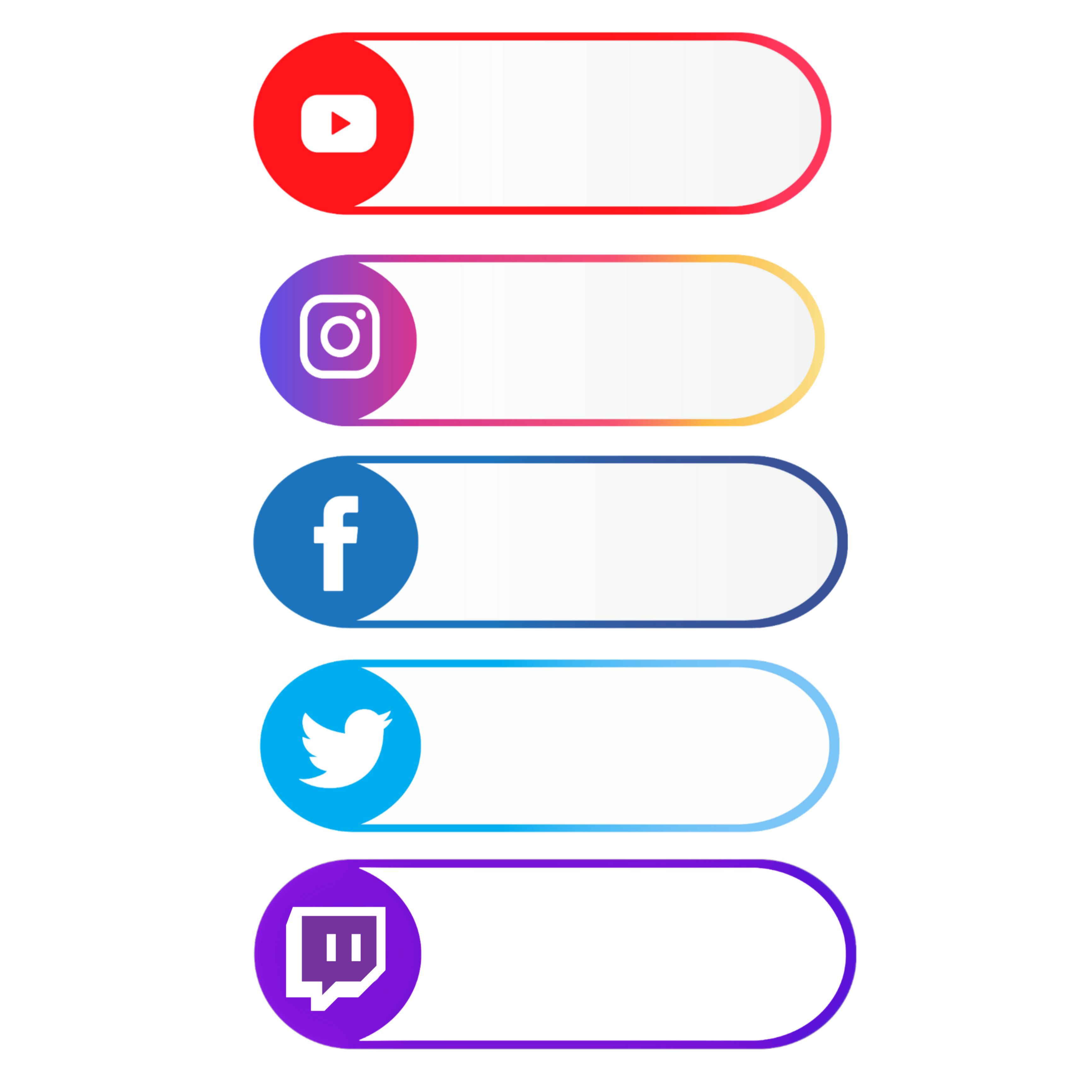 Overlay Transparent Facebook Twitter Instagram Youtube Logo Png