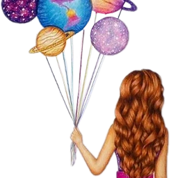 freetoedit girl planets space galaxy scplanetstickers