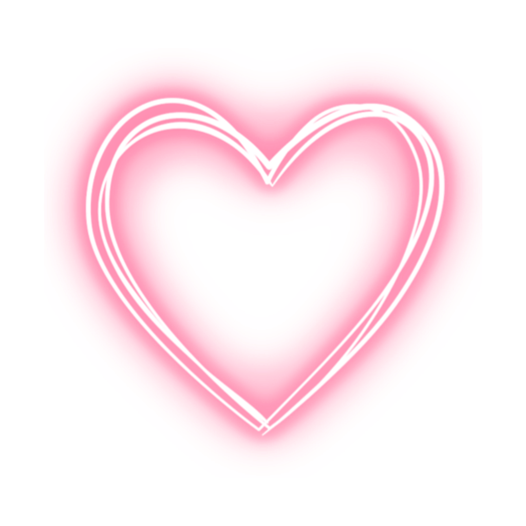 love neon heart pink freetoedit #love sticker by @picsart