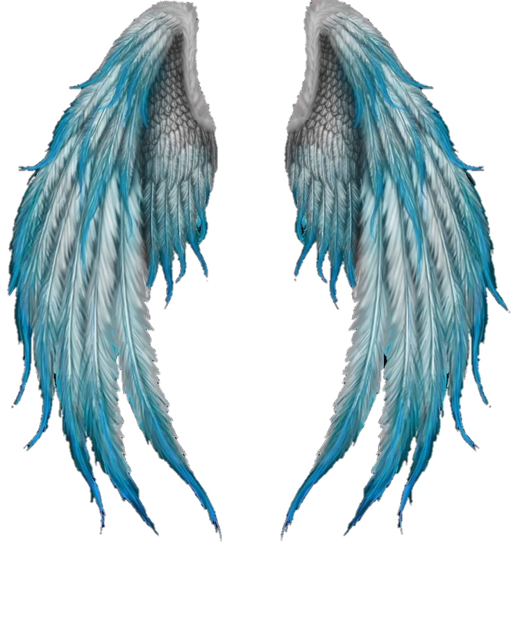 asas anjo azul freetoedit #asas sticker by @kawaii_renata